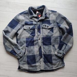 QUIKSILVER NEW Cold Days Sherpa Lined Shirt Jacket